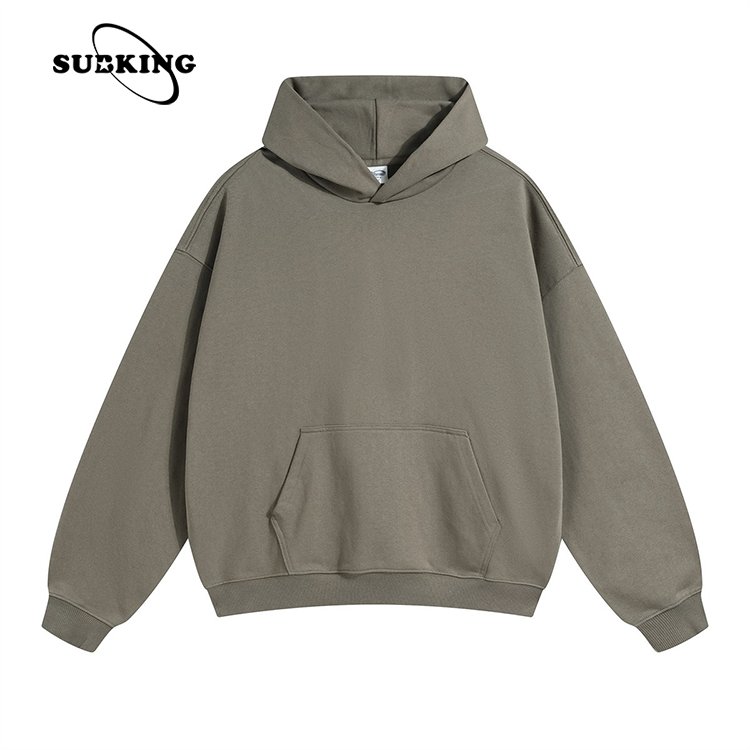 Fashion 100 Cotton Blank Thick french terry hoodie Heavy Weight Oversized Custom DTG Print Logo Men's boxy Hoodies & Sweatshirts