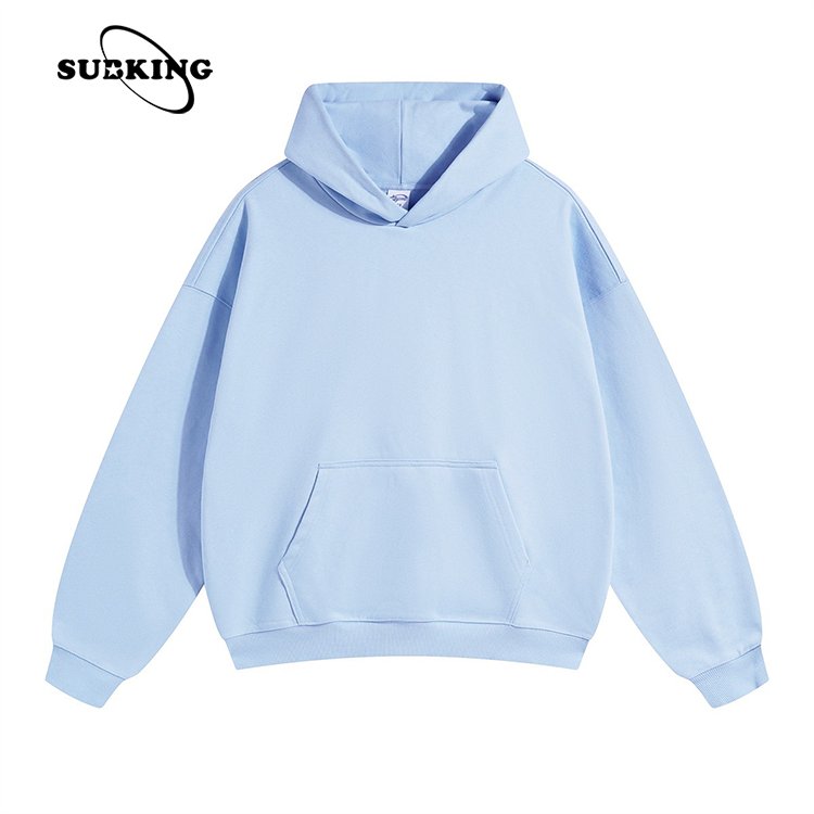 Fashion 100 Cotton Blank Thick french terry hoodie Heavy Weight Oversized Custom DTG Print Logo Men's boxy Hoodies & Sweatshirts