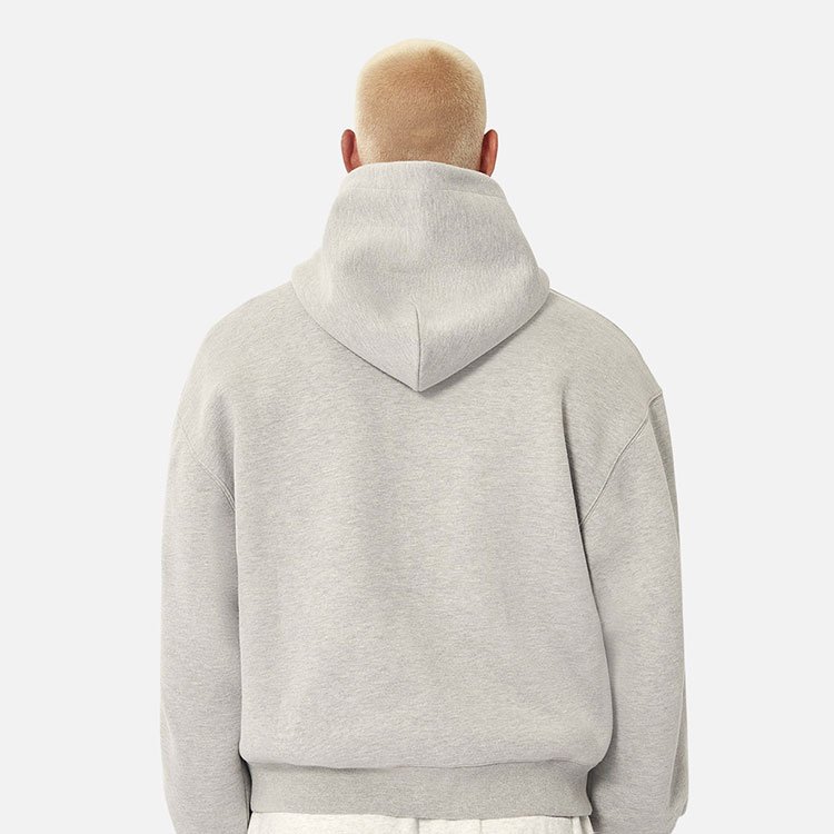 OEM Custom Men Blank Cropped Hoodie Wholesale White Pullover Heavy Weight Embroidered Hoodie