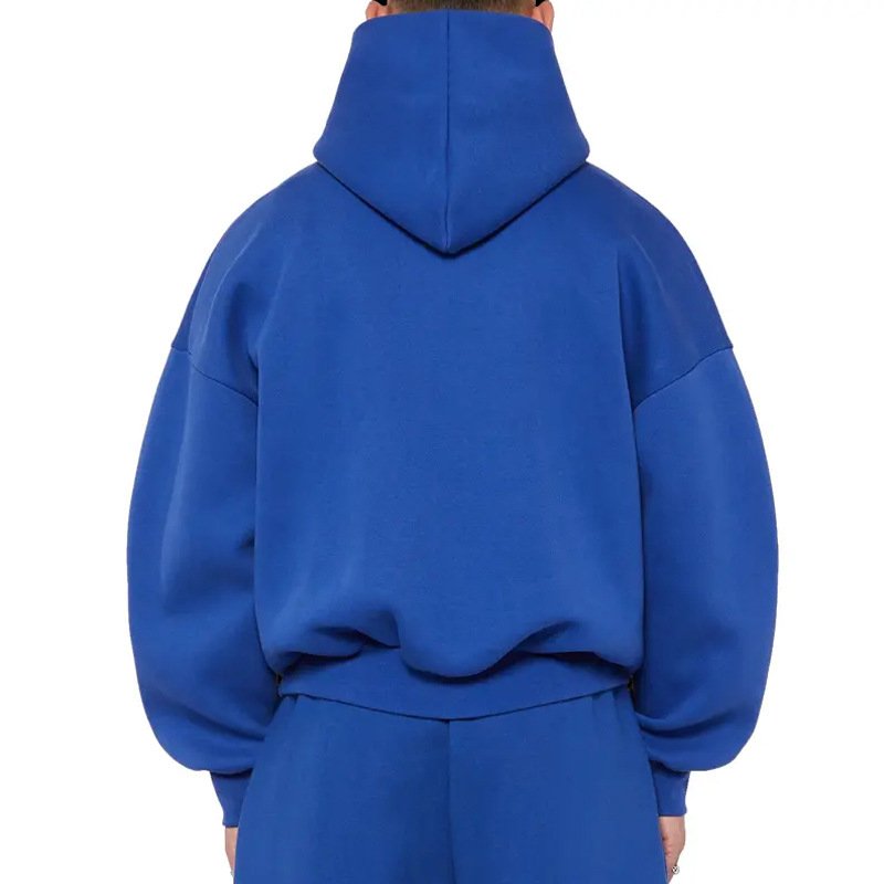 Kanye Style Cut Cropped Hoodies Custom Logo Tops Short Hoodies Heavy Weight Cotton Sweaters High Quality Sweaters For Men