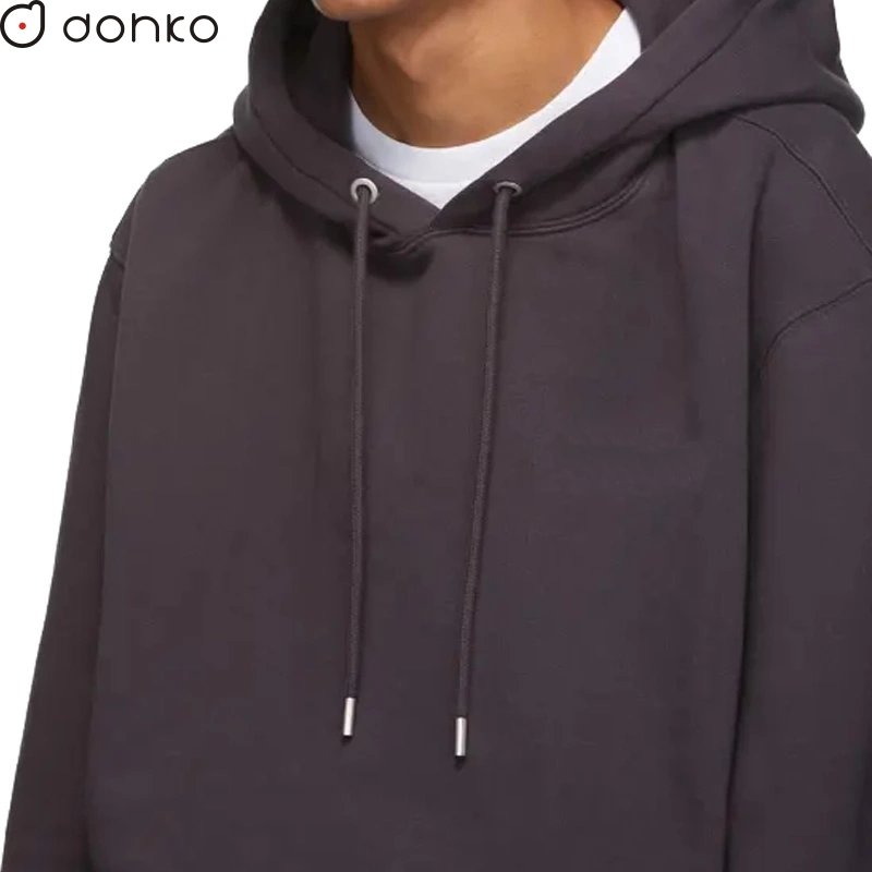 Customised Solid Color Men's Oversize Street Hoodie High Quality Polyester/Cotton Fleece Digital Printing Blank Plain Jacket