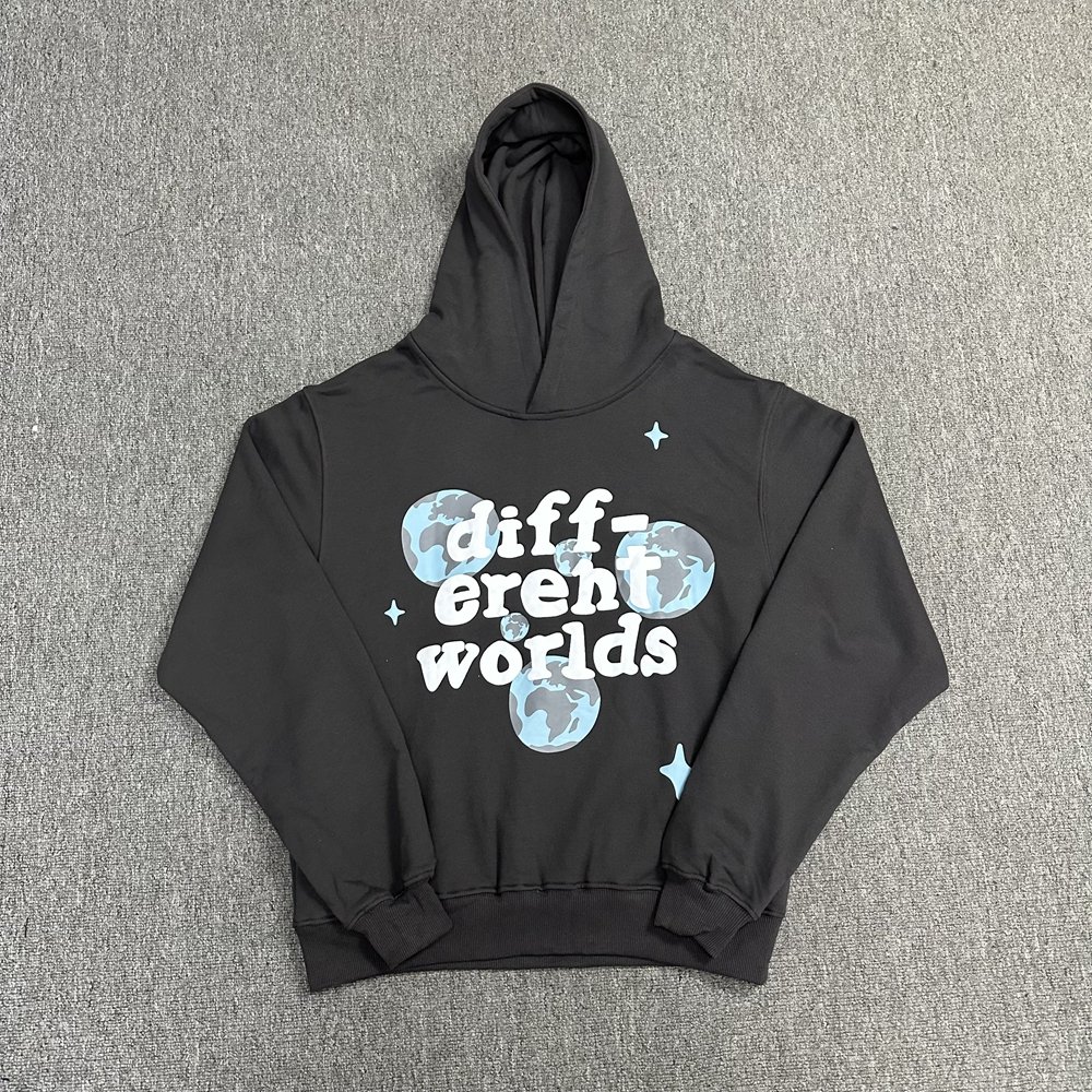 Hoodies Heavyweight 420gsm Puff Printing Hoodies Men's Tracksuits 100% Cotton Sweatshirt Streetwear Broken Planet Hoodie for Men