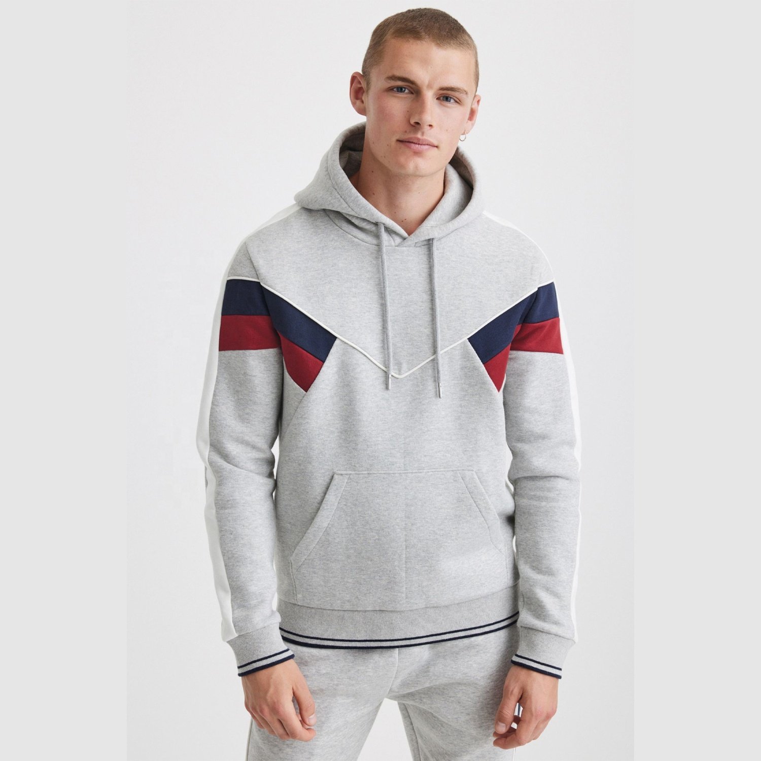 2024 New Arrival Oversize Men's Hoodies Customized Fashionable Plain Pullover Hoodies For Men Low MOQ Men's Streetwears Clothes