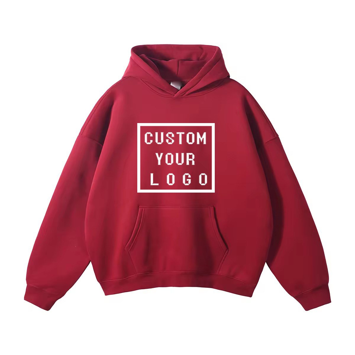 Custom Men'S Hoodies Sweatshirts Oversized Heavyweight French Terry Pullover unisex hoodies custom logo 3d puff print hoodies