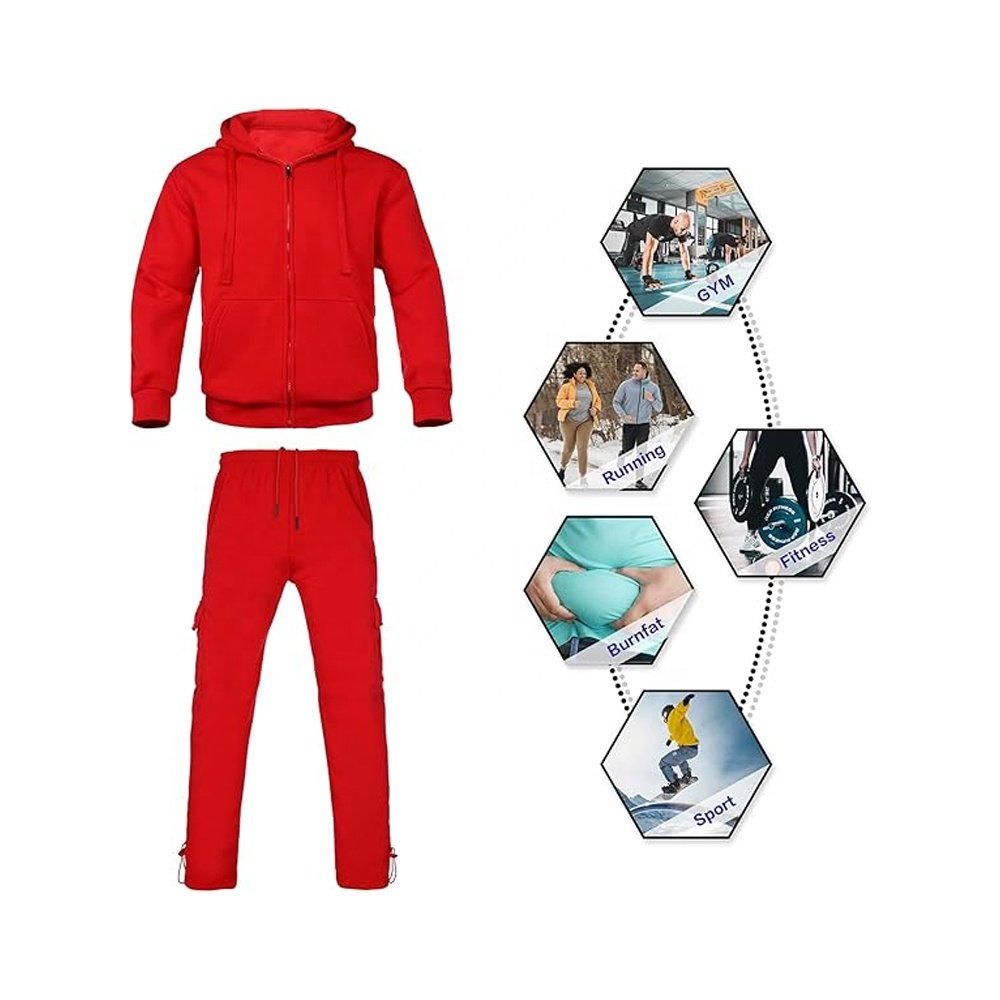Trending 100% Cotton 2 Pieces Tracksuit Custom Sets Radiant Color Designed for Gym Workout Outdoor Suits Sustainable Activewear