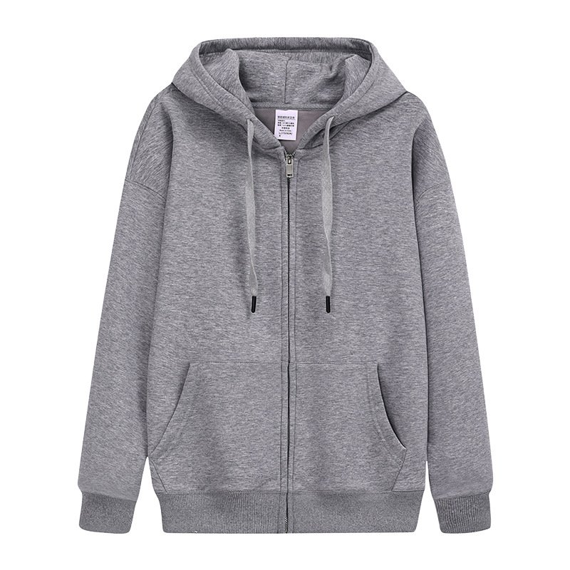 ODM/OEM Wholesale Custom Print Logo Hoodie Men's Puls Size Zip-Up Fleece for Winter Available in Black Color