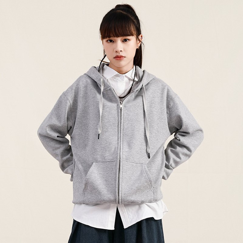 ODM/OEM Wholesale Custom Print Logo Hoodie Men's Puls Size Zip-Up Fleece for Winter Available in Black Color