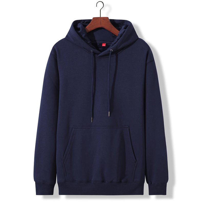 2021 latest customized pure color trend men's hoodies