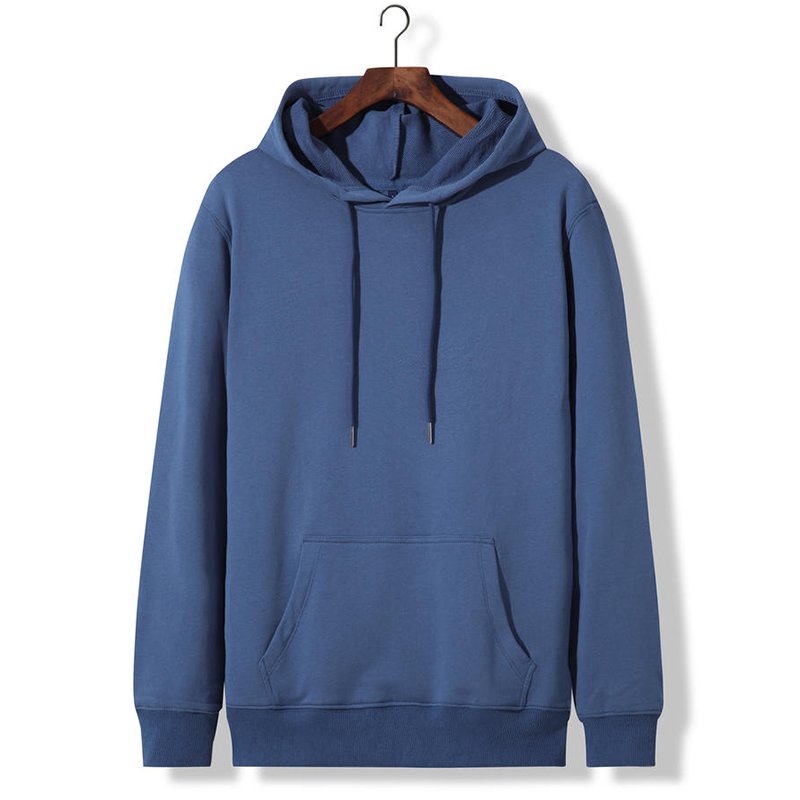 2021 latest customized pure color trend men's hoodies