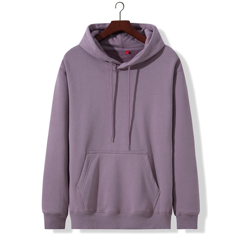 2021 latest customized pure color trend men's hoodies