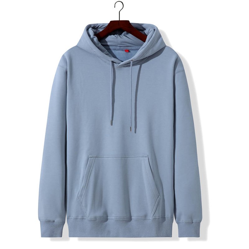 2021 latest customized pure color trend men's hoodies