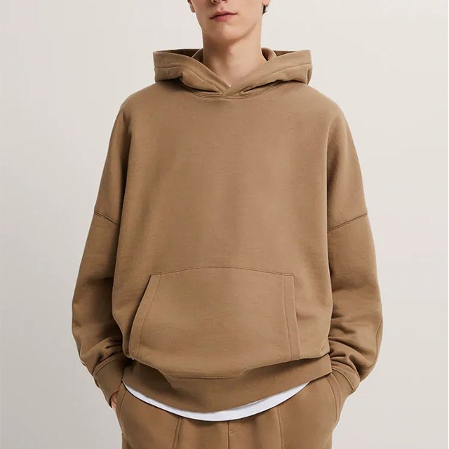 men's 100%cotton blank thick french terry luxury quality heavy weight oversized fit custom print logo men's hoodies&sweatshirts