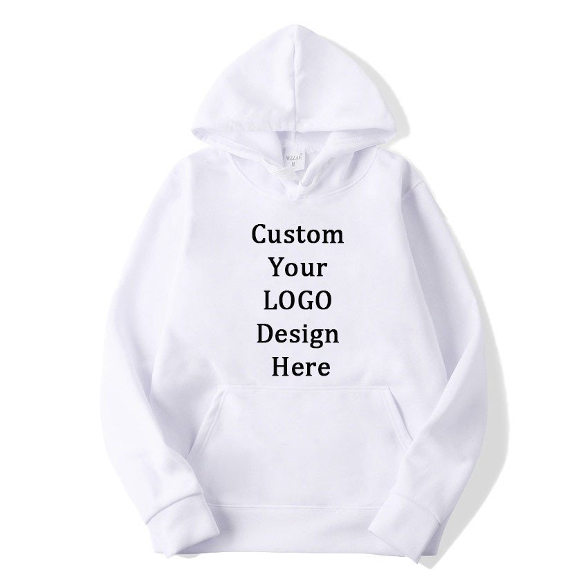 Pullover hoodie male custom sportswear logo printed men's hoodies & sweatshirts