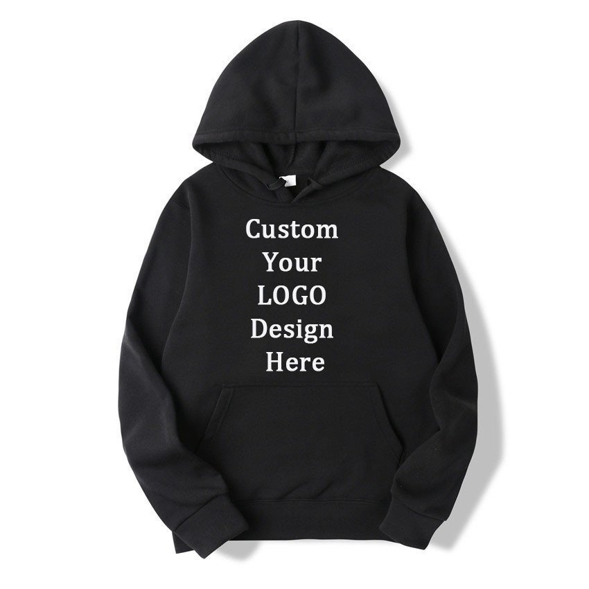 Pullover hoodie male custom sportswear logo printed men's hoodies & sweatshirts