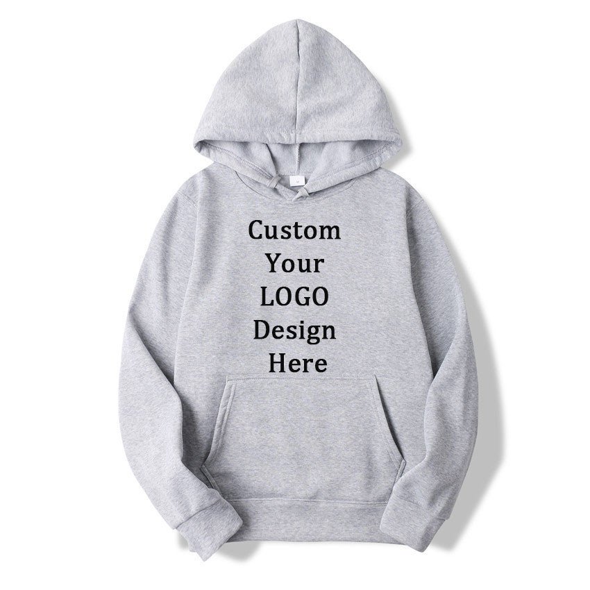 Pullover hoodie male custom sportswear logo printed men's hoodies & sweatshirts