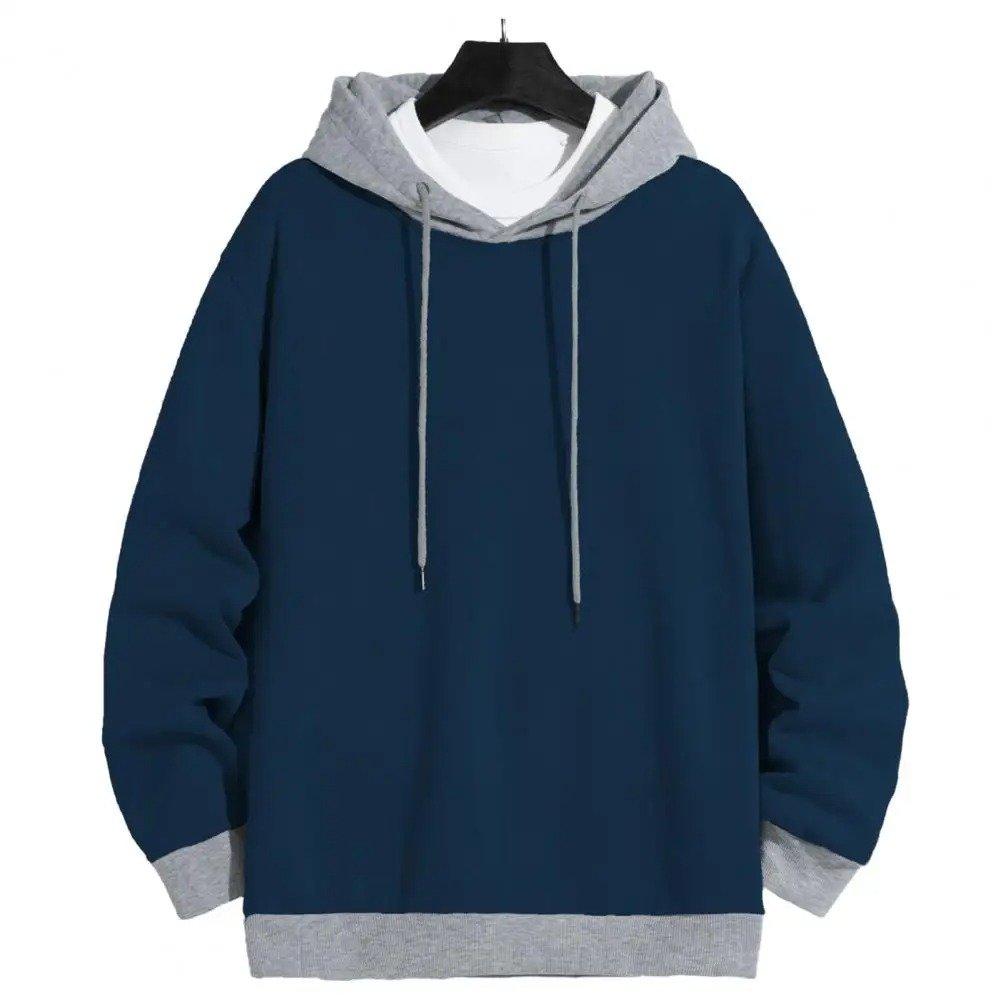 Men Hoodie Stylish Men's Cozy Hoodie Drawstring Pullover for Autumn/winter Streetwear Pullover Hooded Sweatshirt
