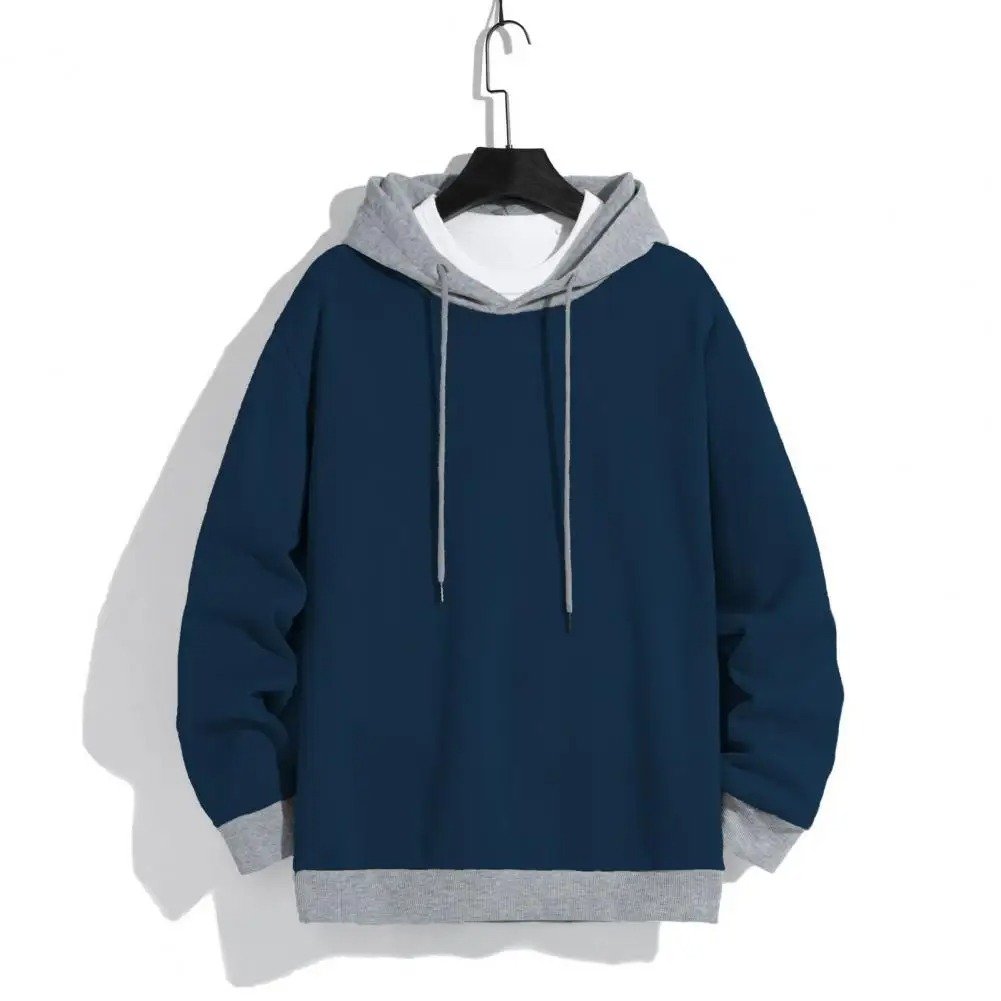 Men Hoodie Stylish Men's Cozy Hoodie Drawstring Pullover for Autumn/winter Streetwear Pullover Hooded Sweatshirt