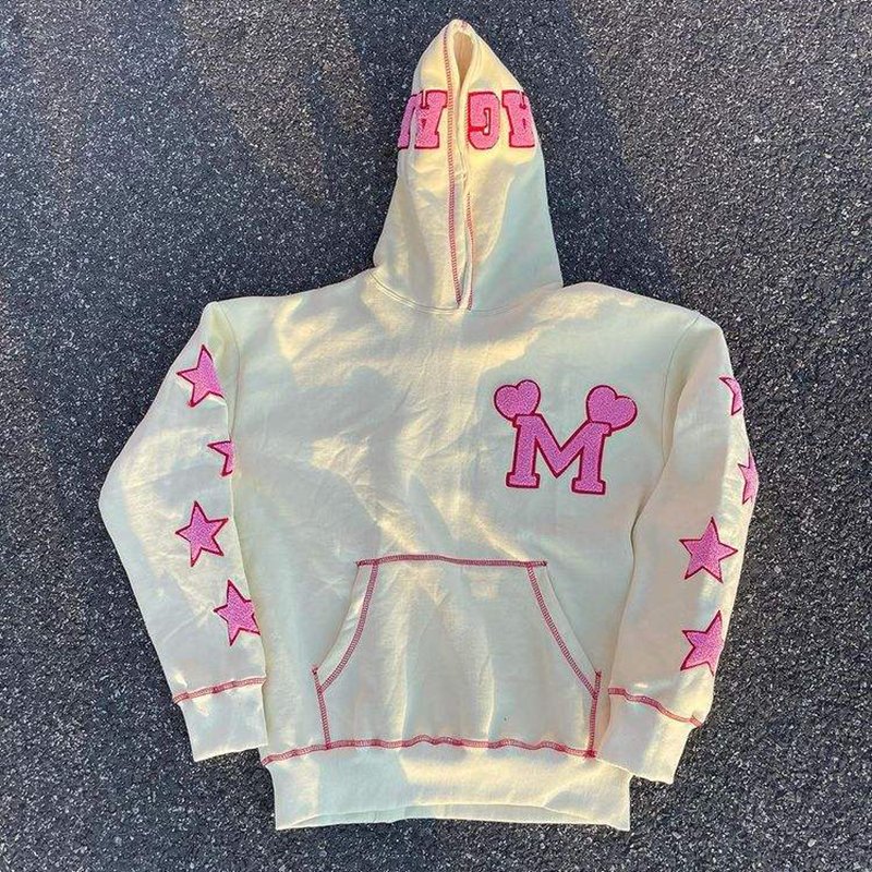 Custom logo Chenille embroidery Fitted Graphic Printed French Terry Heavyweight Vintage Men's hoodies