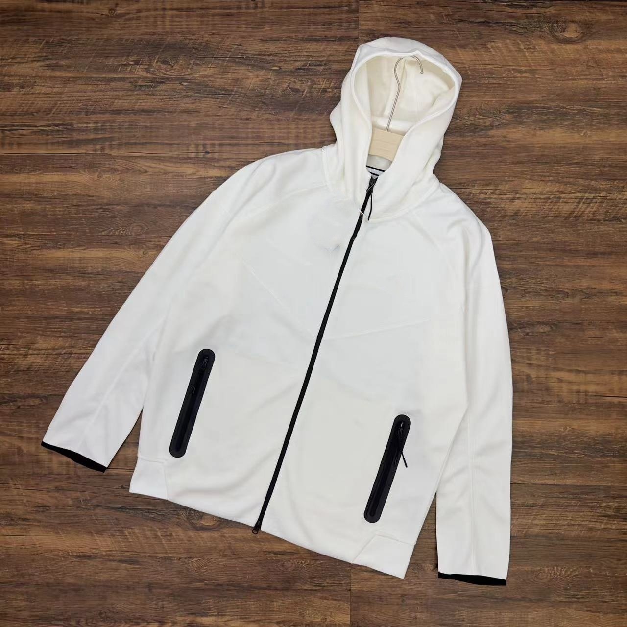 TECH FLEECE With Printed Logo New loose training windproof hooded knit sport coat zipper cardigan Hoodie
