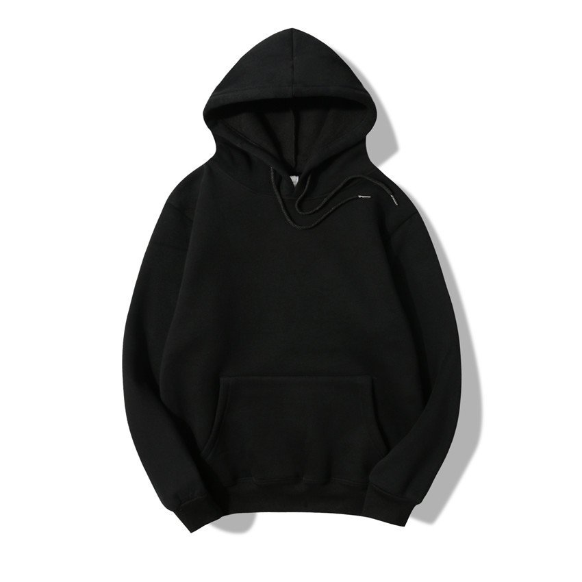 100% Cotton men's hoodies & sweatshirts plain blank hoodies custom logo embroidered oem sweatpants and hoodie set unisex for men