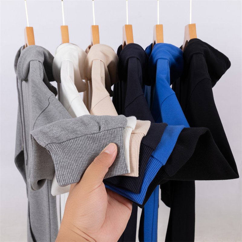 OEM Men Hooded Sweatshirt Cotton Blank Heavy Weight Mock Neck Puff Screen Print Oversize Pullover Unisex Hoodies