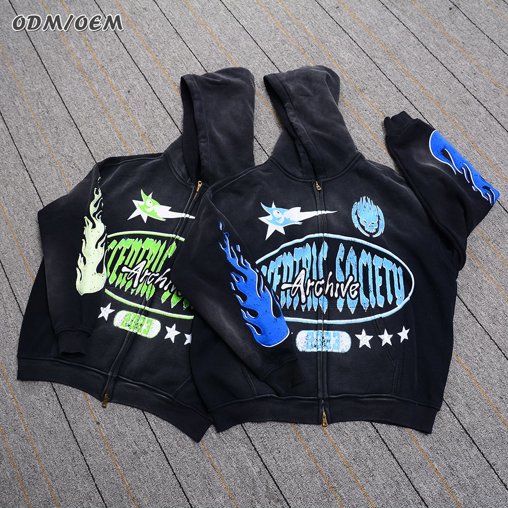 Wholesale Premium Quality Custom Men's Hoodies Heavyweight Cotton Zipper Hoody Fleece for Winter Oversized Hooded