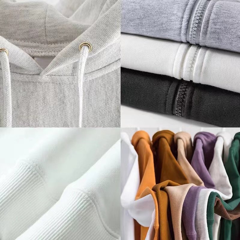 High Quality Cotton French Terry Custom Zip Up Men's Hoodies & Sweatshirts Jackets