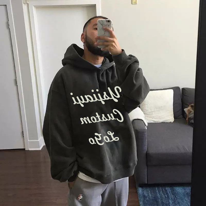 Custom 100% Cotton Kanye West Hoody Oversized Hoodies Sweatshirts