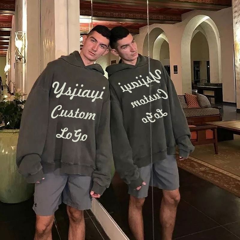 Custom 100% Cotton Kanye West Hoody Oversized Hoodies Sweatshirts