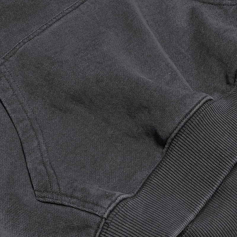 Fashion Custom Logo Men's Hoodie Pullover 100% Organic Cotton Plain Hoodie Mens Vintage Hoodie Washed Heavyweight Blank