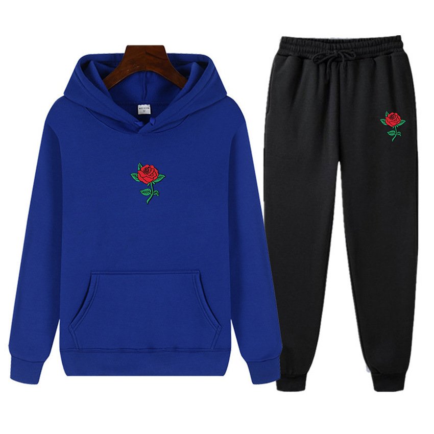 100% Cotton Jogger Suit Wholesale Sweatpants And Hoodie Sets Tracksuits For Men Women