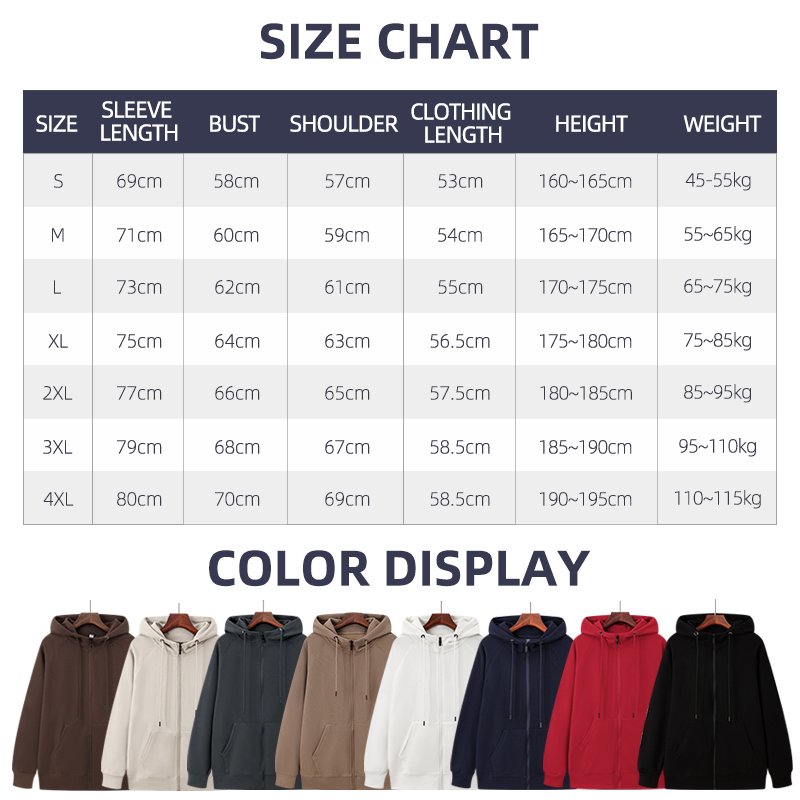 High Quality Custom Embroidery Full Zip Up Hoodie Streetwear Oversized Crewneck Sweatshirt Women