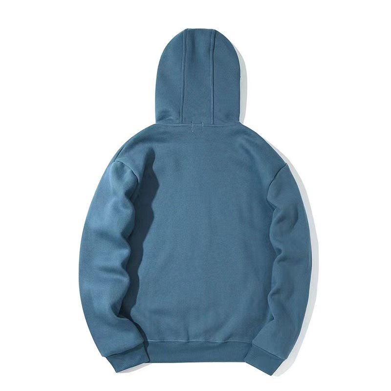 Can add LOGO Fashion unisex casual street wear long sleeve full zipper up blank patchwork round lens hoodies