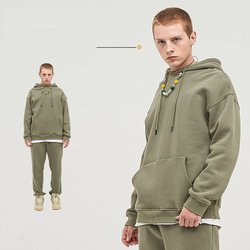 Gray-green-hoodie