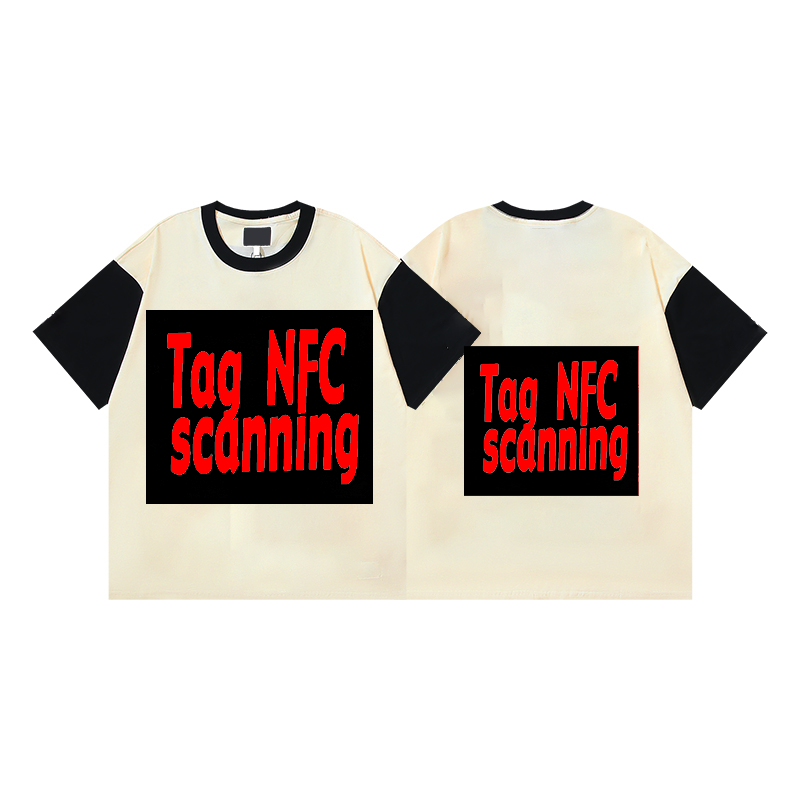 2024 OEM Designer nfc scan Customized Logo Printed Breathable Clothes Pure Cotton Foam Printed Sports Sweater Men's Hoodie