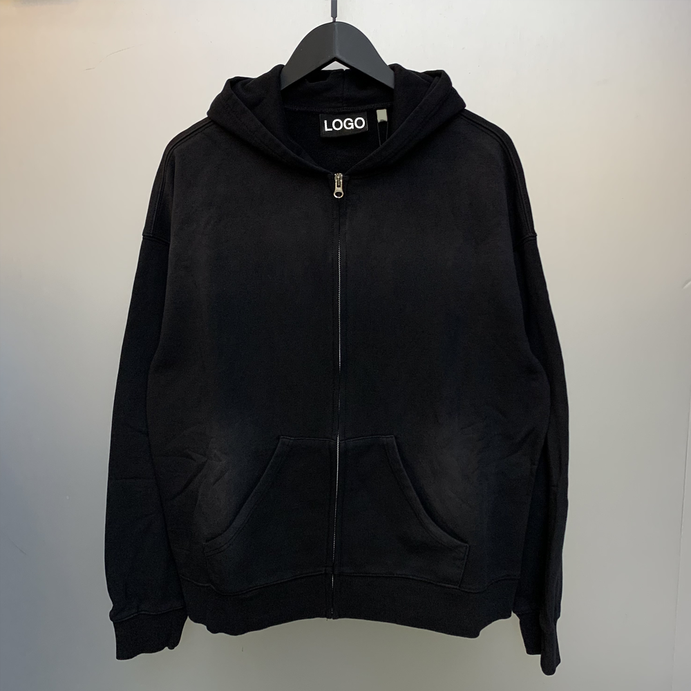 2024 OEM Designer nfc scan Customized Logo Printed Breathable Clothes Pure Cotton Foam Printed Sports Sweater Men's Hoodie