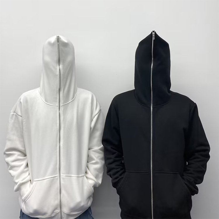 custom blank oversized rhinestone zip up hoodie Men's Hoodies & Sweatshirts plain full face zip up hoodie unisex