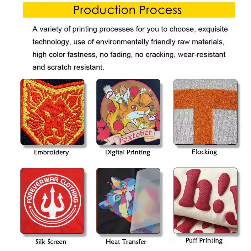 4 Wholesale Quality Puff Printing Heavyweight Cotton Men's Hoody Oversized Custom Print Luxury Pullover Cotton Custom Hoodies
