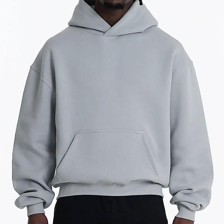 custom high quality 100 cotton Fleece mens sweatshirts 500gsm plus size oversized heavyweight hoodies men