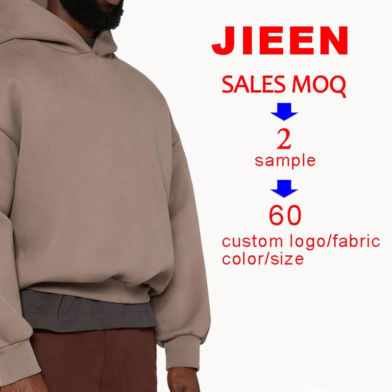 custom high quality 100 cotton Fleece mens sweatshirts 500gsm plus size oversized heavyweight hoodies men