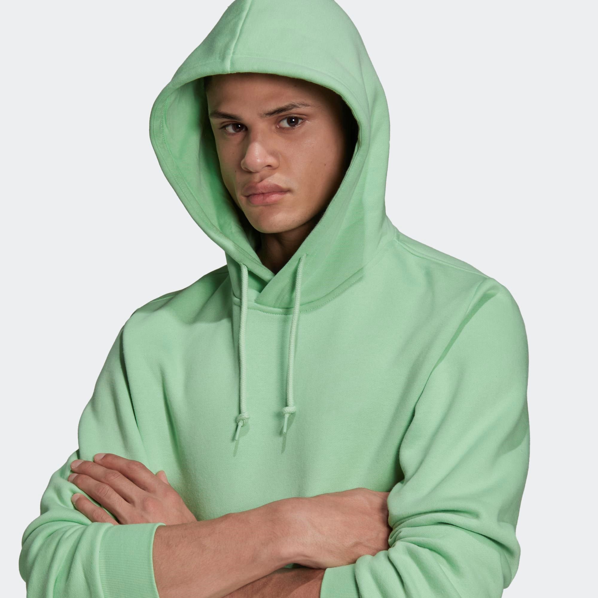 Trefoil Dark Mint Men's Pullover Hoodie Regular Fit Heavyweight 70% Cotton 30% Recycled Polyester Plus 6XL Anti-Shrink ODM