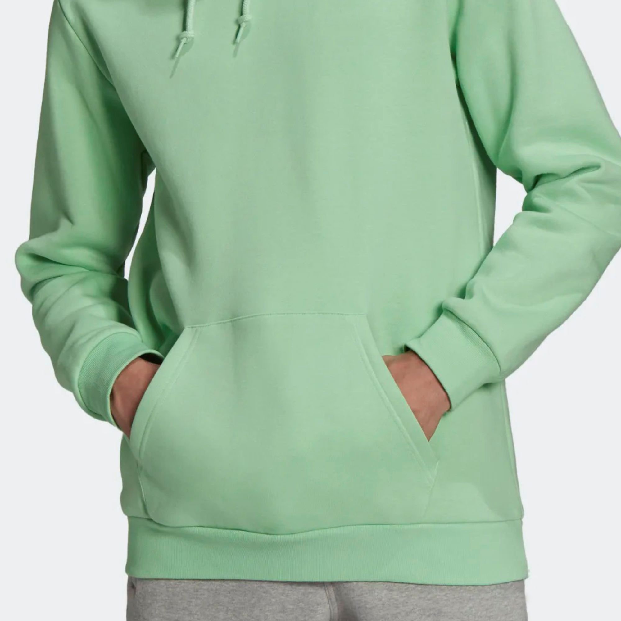 Trefoil Dark Mint Men's Pullover Hoodie Regular Fit Heavyweight 70% Cotton 30% Recycled Polyester Plus 6XL Anti-Shrink ODM