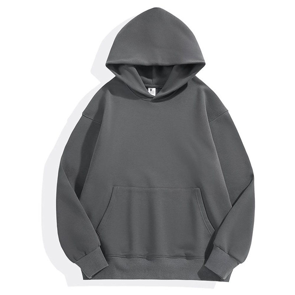 Oversized Blank Heavyweight 500grams Sudaderas Hoodies Plus Size Thick Men's Winter Streetwear Hoodies and Sweatshirts