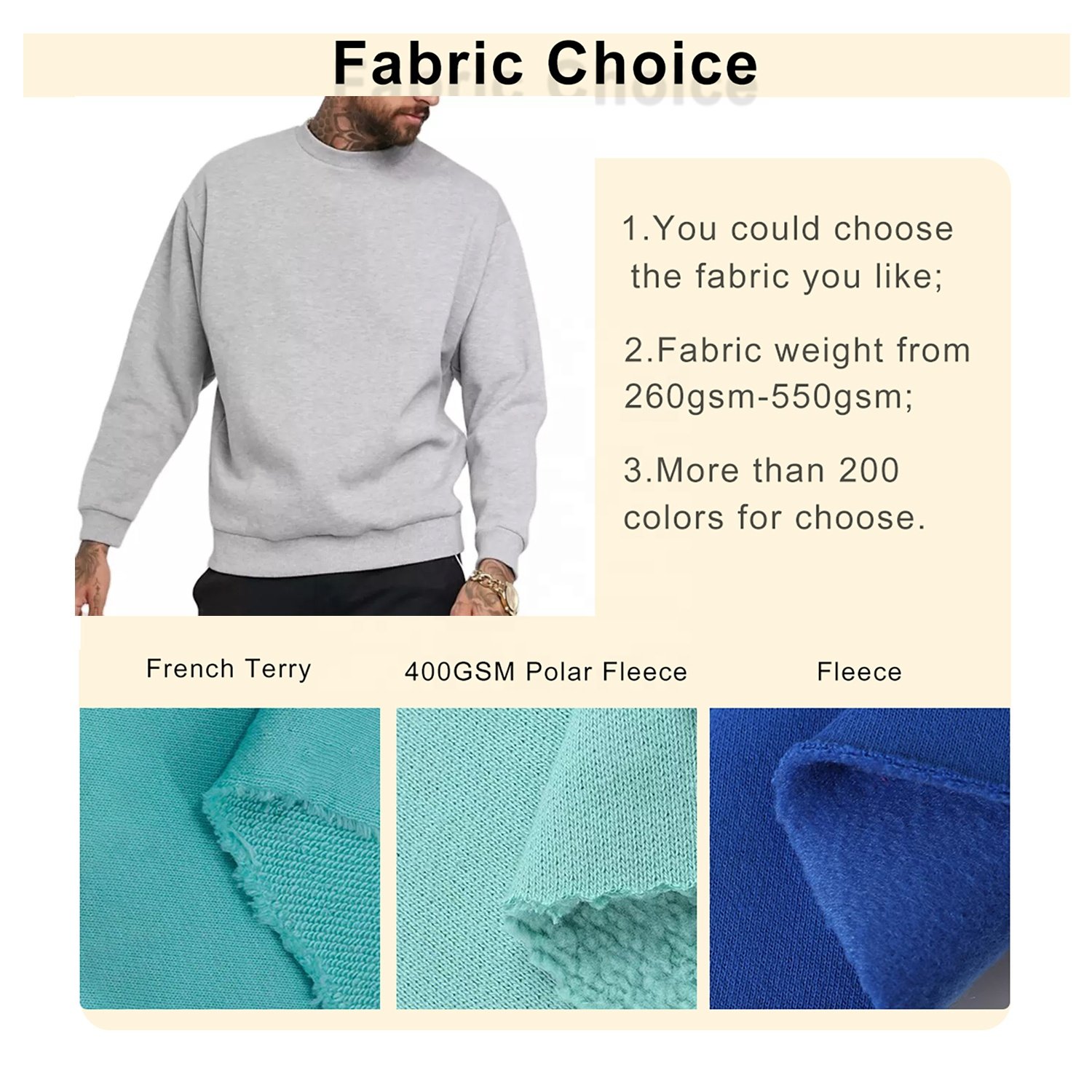 JL1121D Plain Sweatshirts Crew Neck Embroidery Sweatshirt Custom Men's Hoodies Sweatshirts Black Jumper For Men