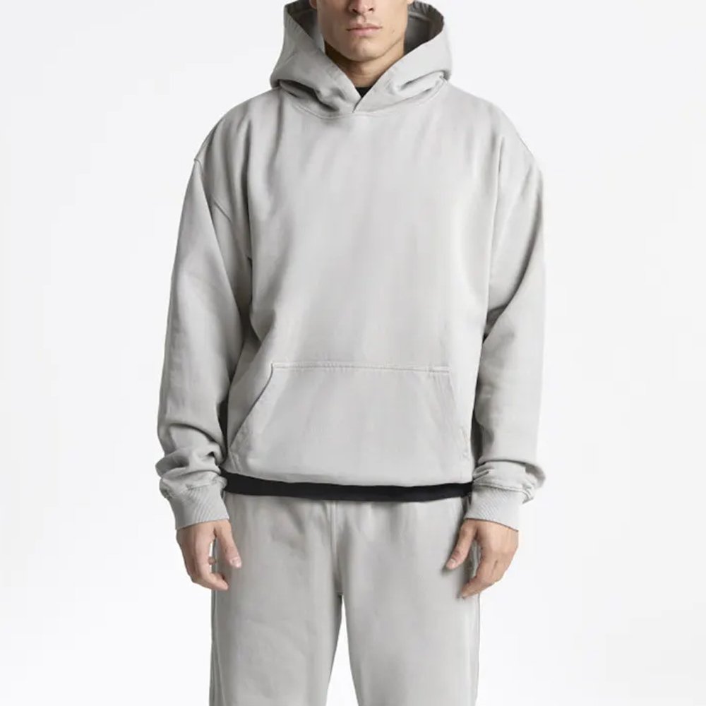 2024 High quality Custom Men's Hoodie Cotton Blank Pullover Acid Washed Vintage Hoodie For Men