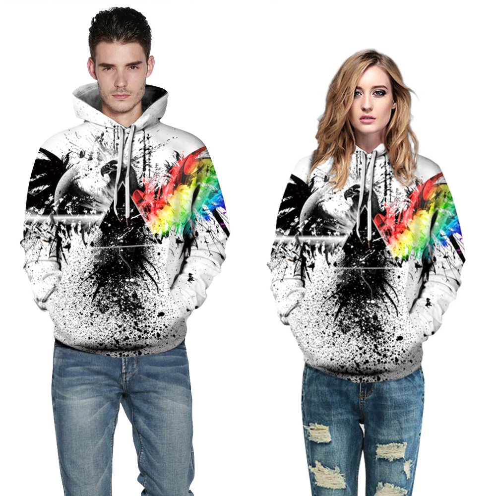 Custom 3D Digital Printing Hooded Sweatshirt Women's Hoodies Plus Size Men's Hoodies