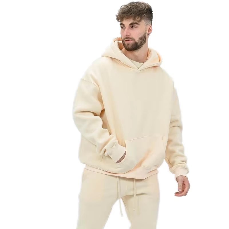 Men's Heavyweight Fleece Oversized Pullover Hoodies&sweatshirt Embossed Rhinestone Hoodies with Hooded Collar