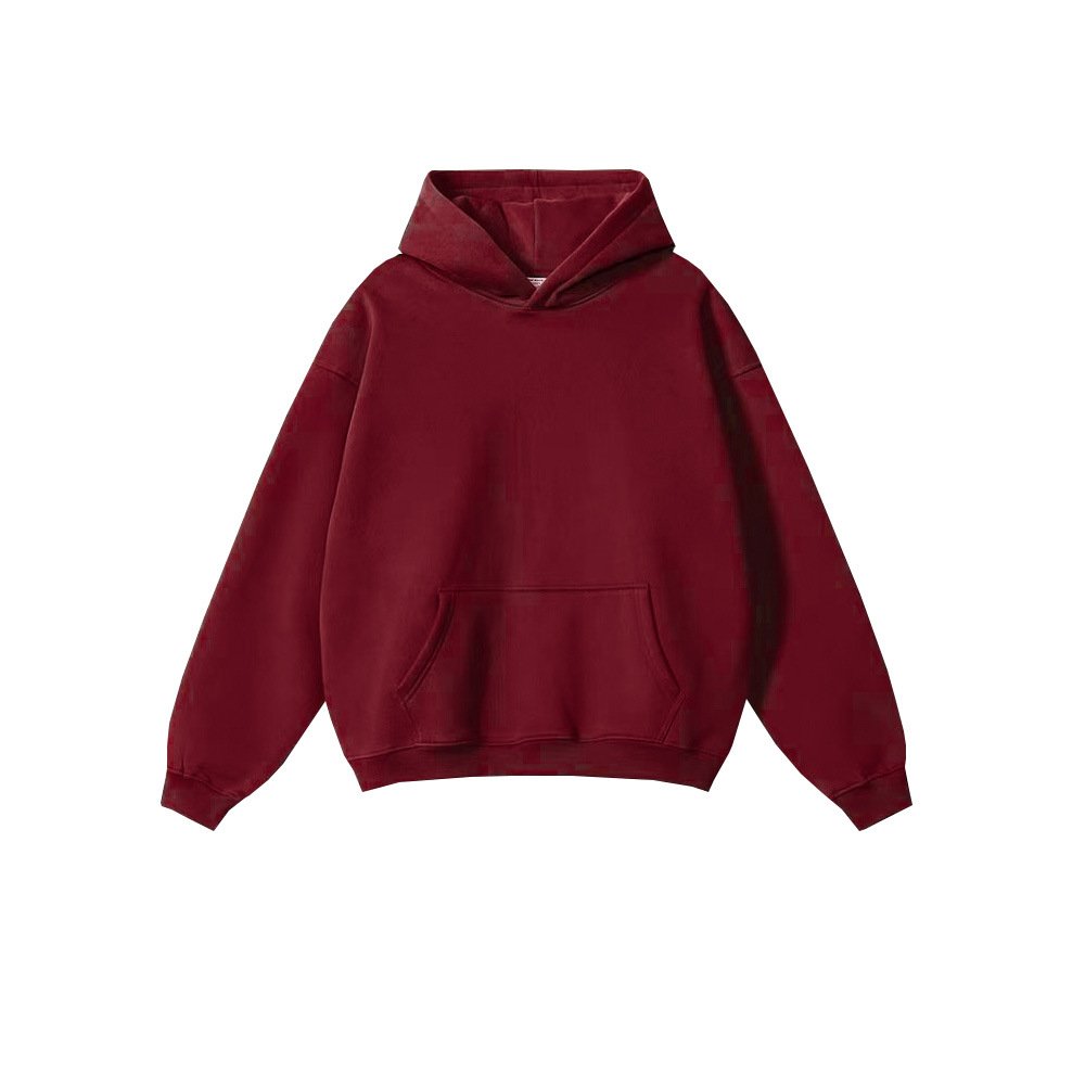 Custom LOGO High Quality Blank Oversized Men's Hoodies Cotton Thick French Terry Heavy Weight Vintage Pullover Hoodie