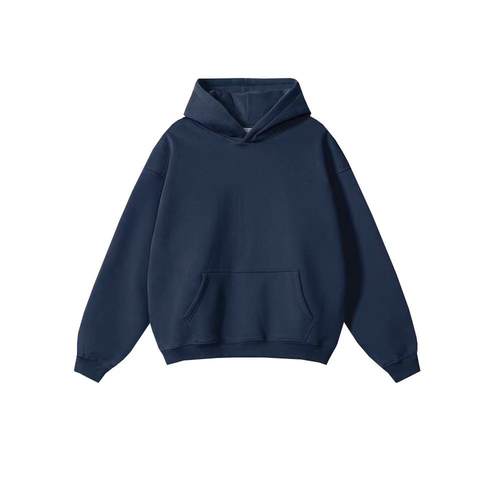 Custom LOGO High Quality Blank Oversized Men's Hoodies Cotton Thick French Terry Heavy Weight Vintage Pullover Hoodie
