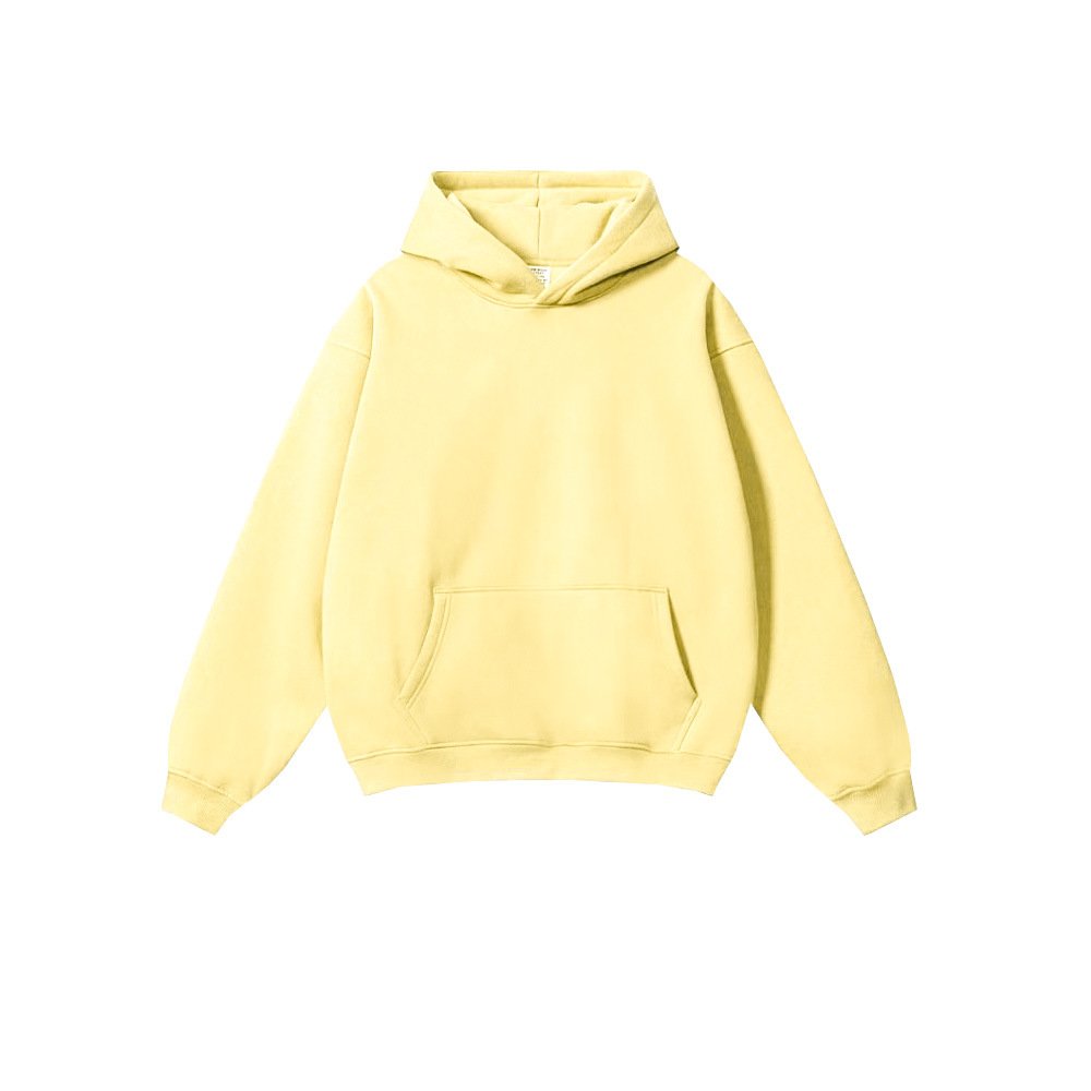 Custom LOGO High Quality Blank Oversized Men's Hoodies Cotton Thick French Terry Heavy Weight Vintage Pullover Hoodie